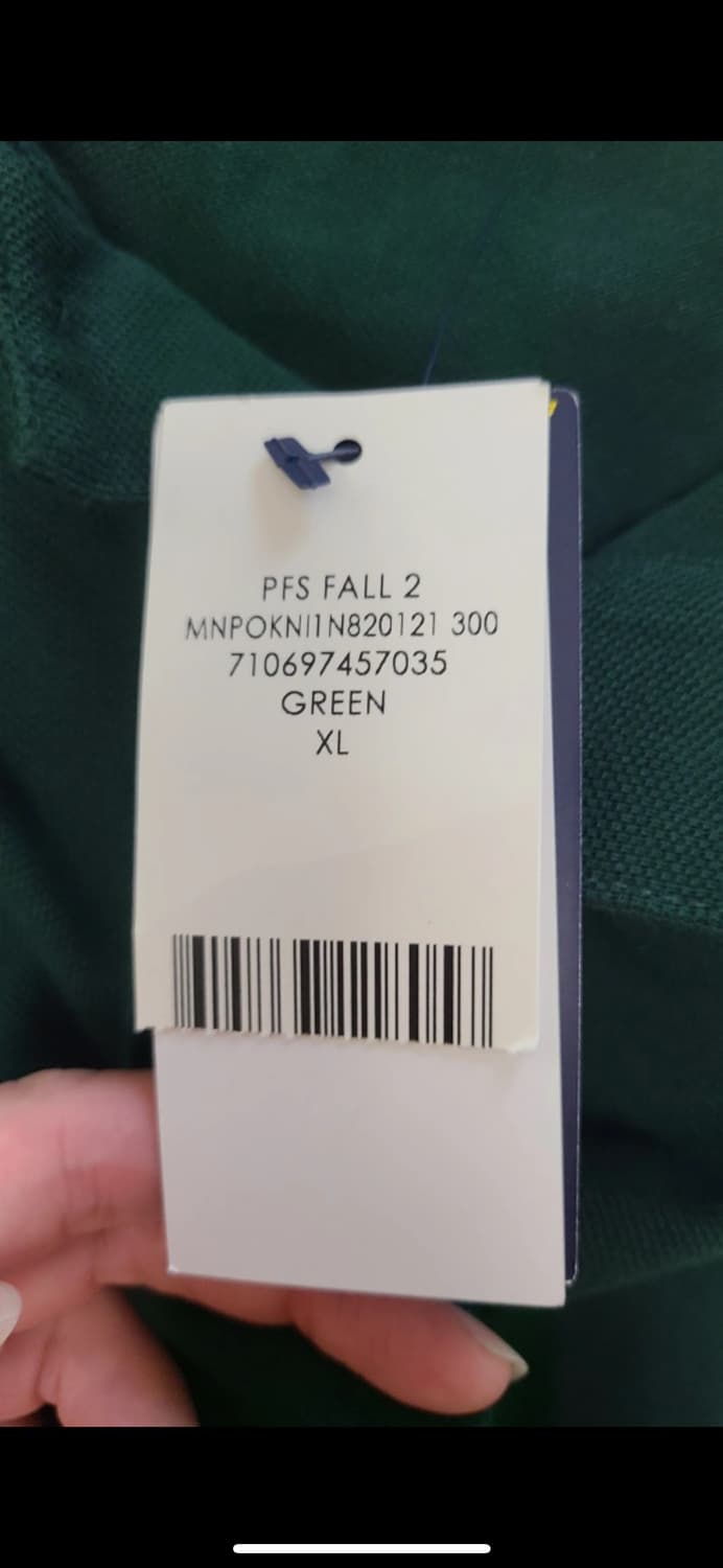 폴로 랄프로렌 카라티 XL 그린 새상품 상품이미지4