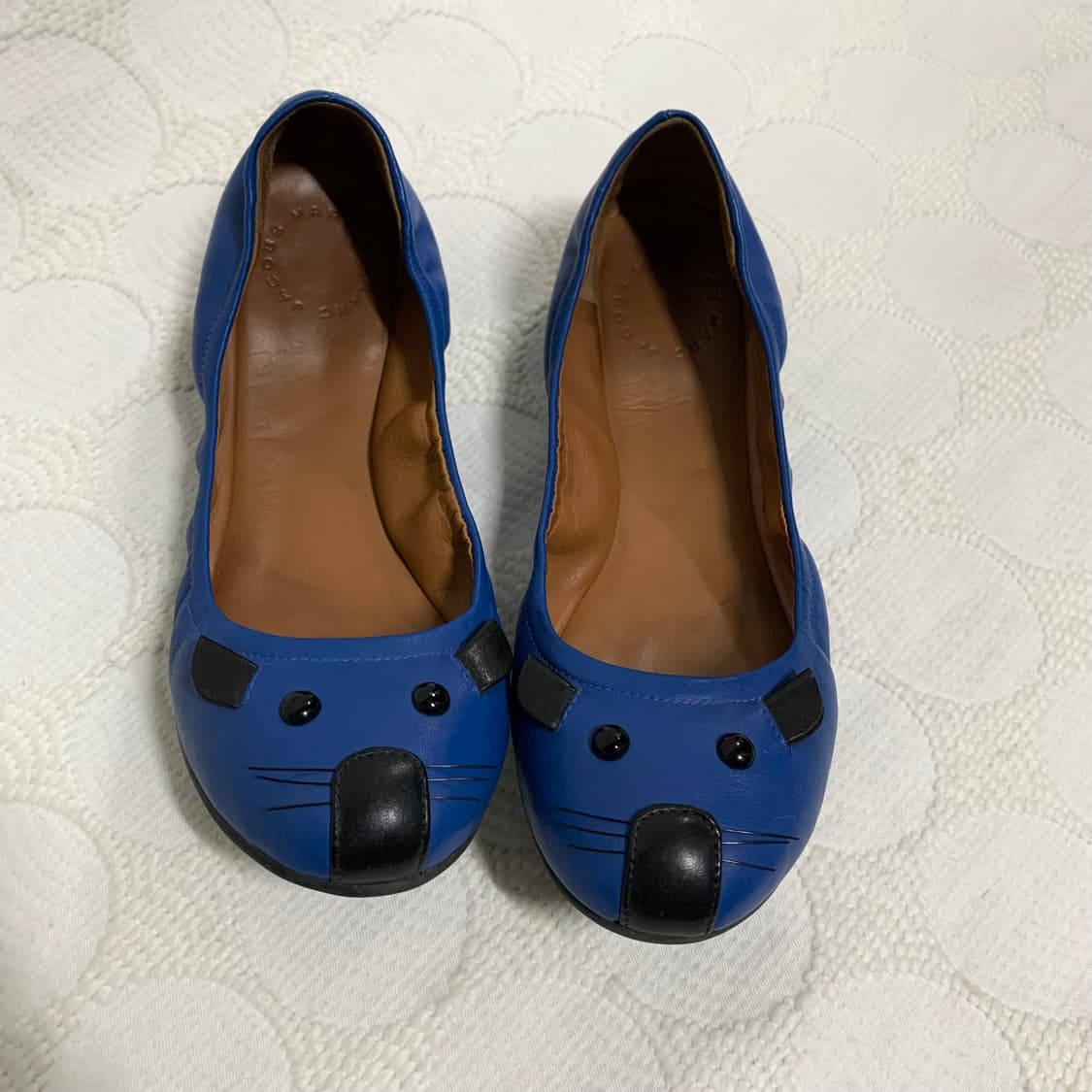 마크 바이 마크 제이콥스 블루 레더 마우스 플랫 슈즈 상품이미지3