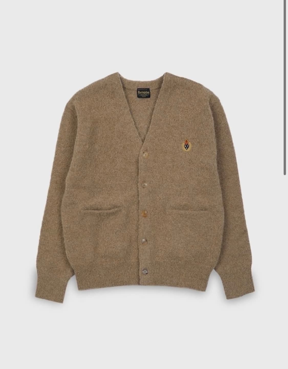 새제품) 헤리티지플로스 알파카 가디건 베이지 남녀공용 S 니트 상품이미지3