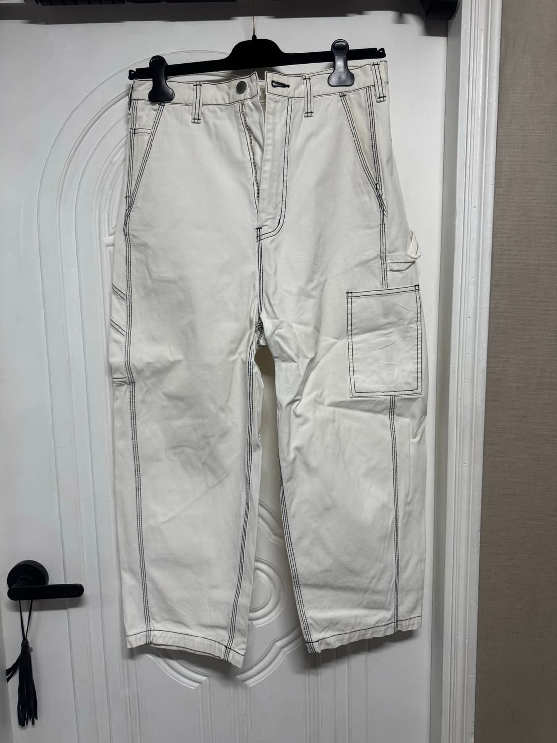 지에다Jieda 화이트 카펜터 팬츠 상품이미지1