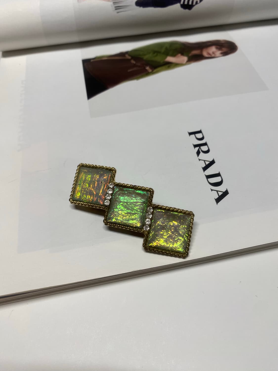 빈티지 오팔 텍스처 헤어핀 머리핀  상품이미지2