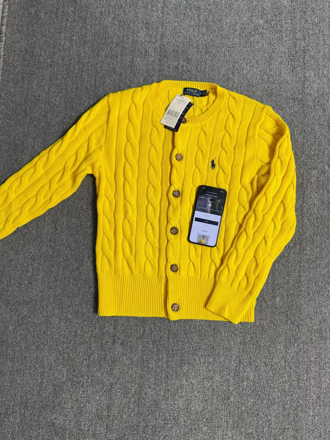 (새상품)폴로 여성 꽈배기 가디건 8종컬러 상품이미지6