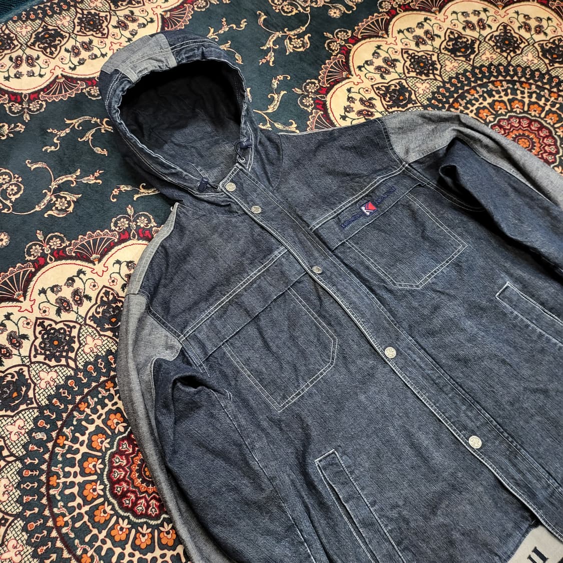 칼 카니 후드 데님 자켓 (L) 상품이미지3