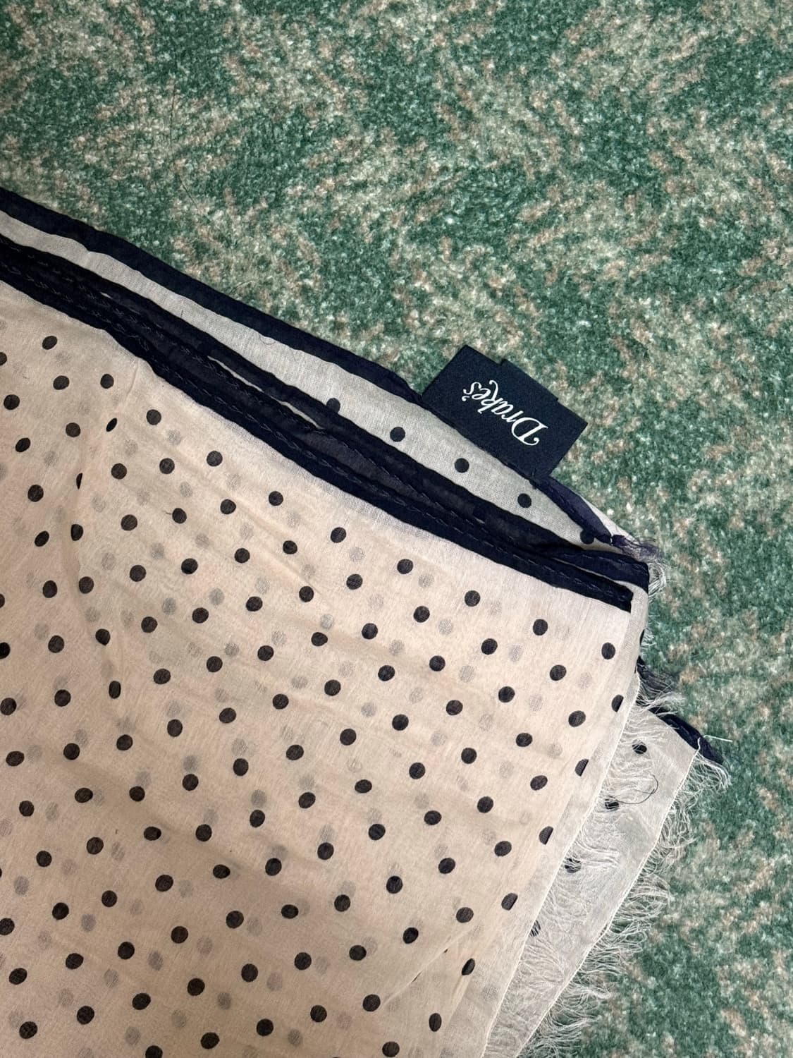 Drake's 드레익스 도트 무늬 스카프 상품이미지2