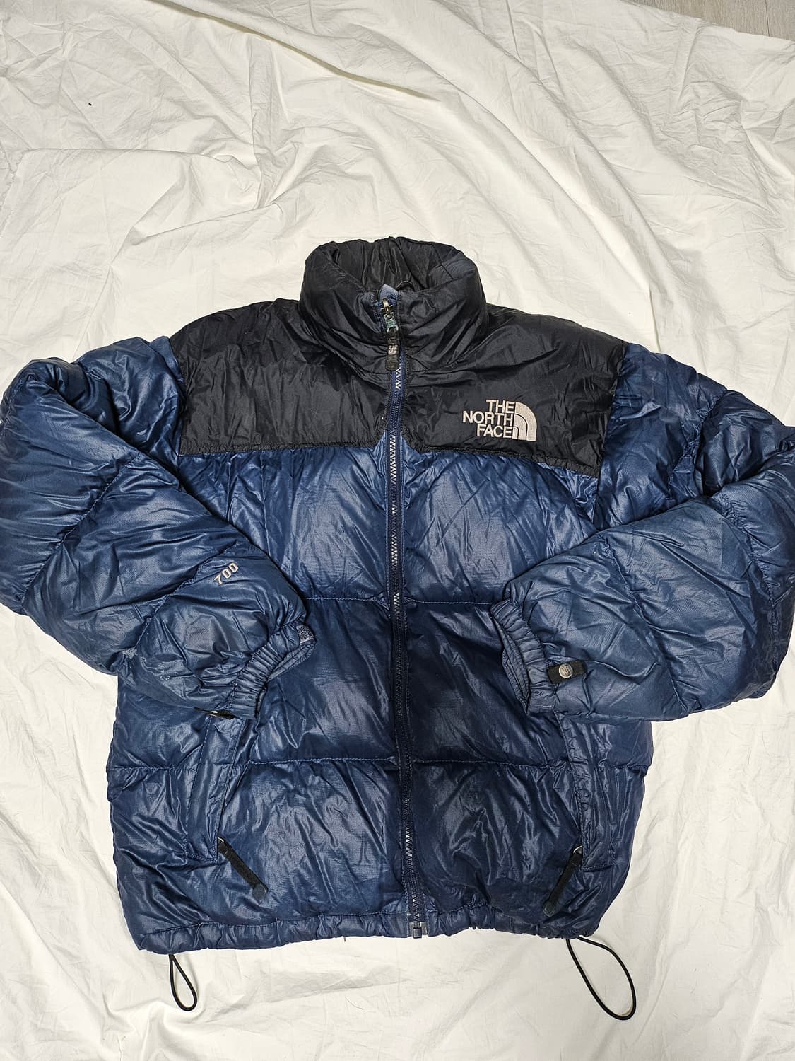 노스페이스 눕시 구스다운 패딩 자켓 흑청 필파워 700 90 상품이미지1