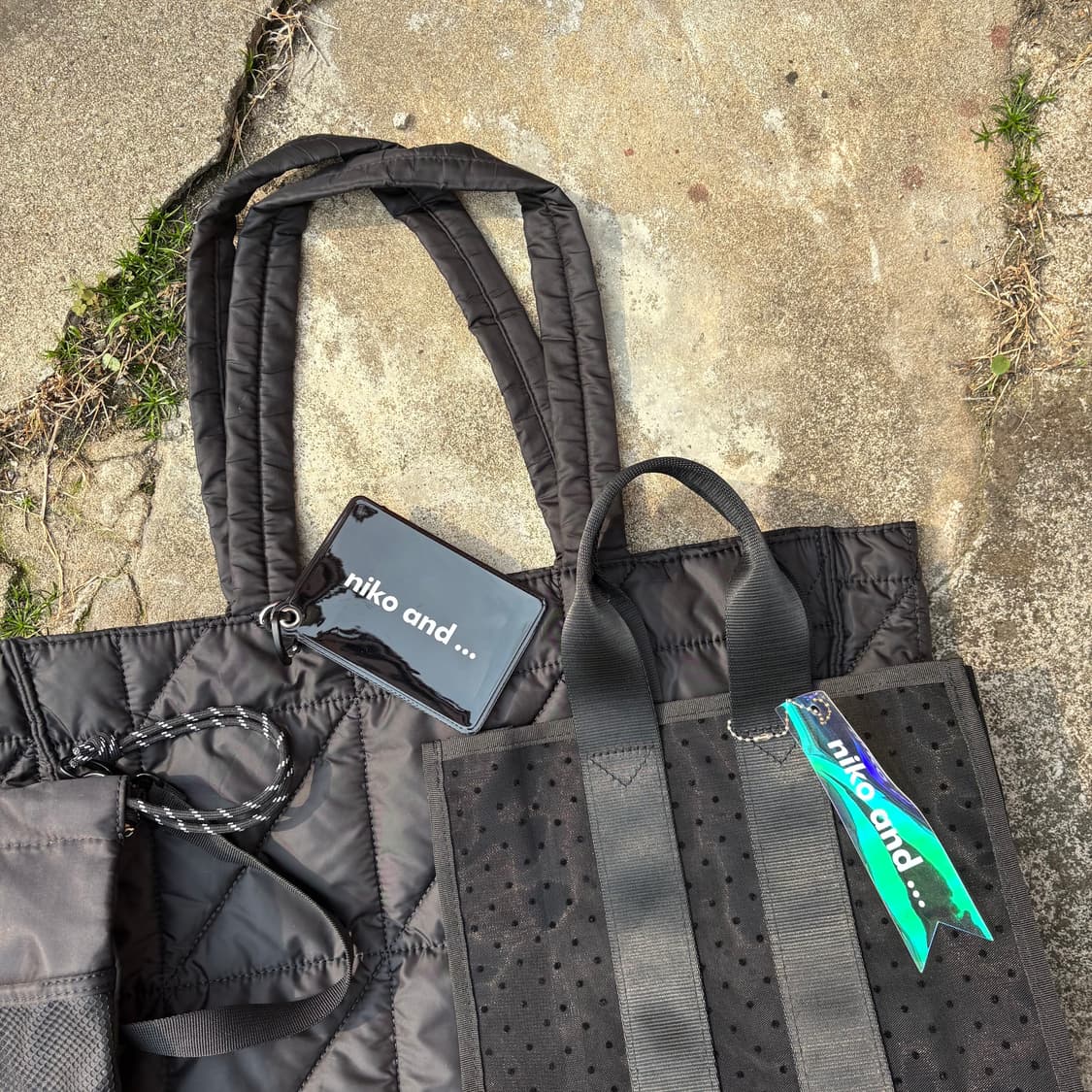 니코 앤드 블랙 도트 매쉬 토트백 상품이미지4