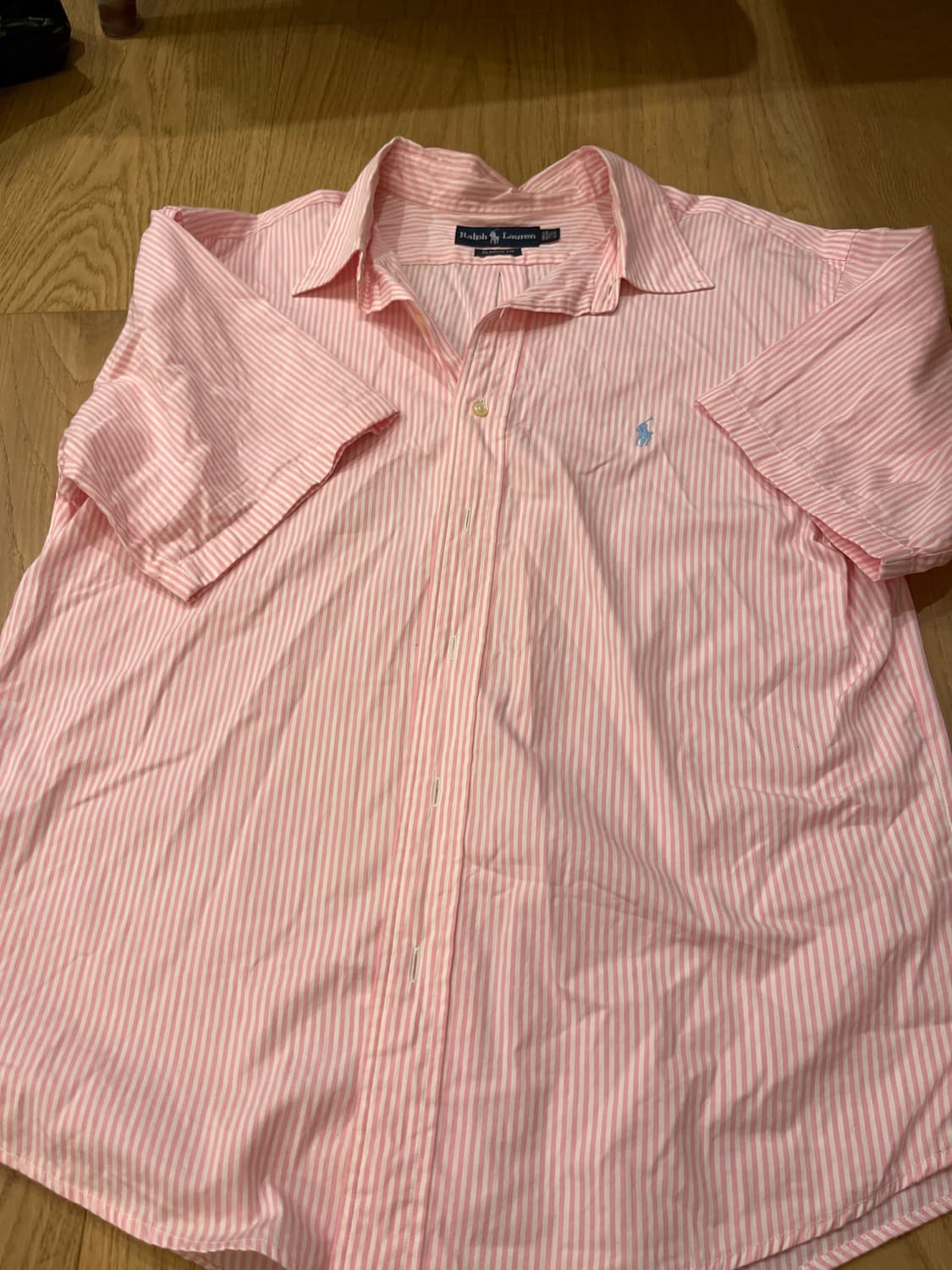 폴로 핑크 반팔 셔츠 상품이미지1