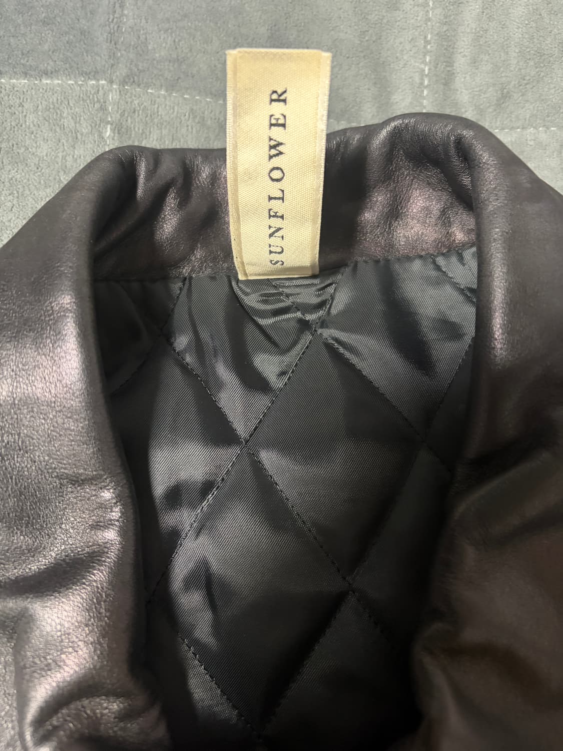 선플라워 90S 레더 봄버 자켓 50size 상품이미지4