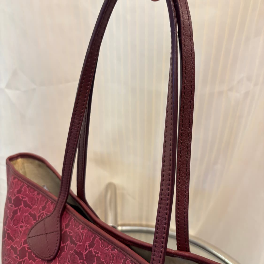 정품 셀린느 마차 쇼퍼백 레드     상품이미지5