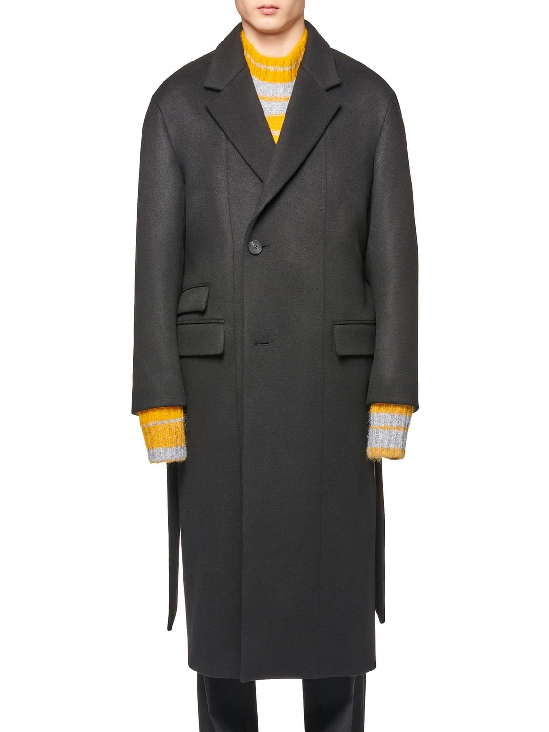 우영미 20fw 로브코트 블랙 상품이미지3