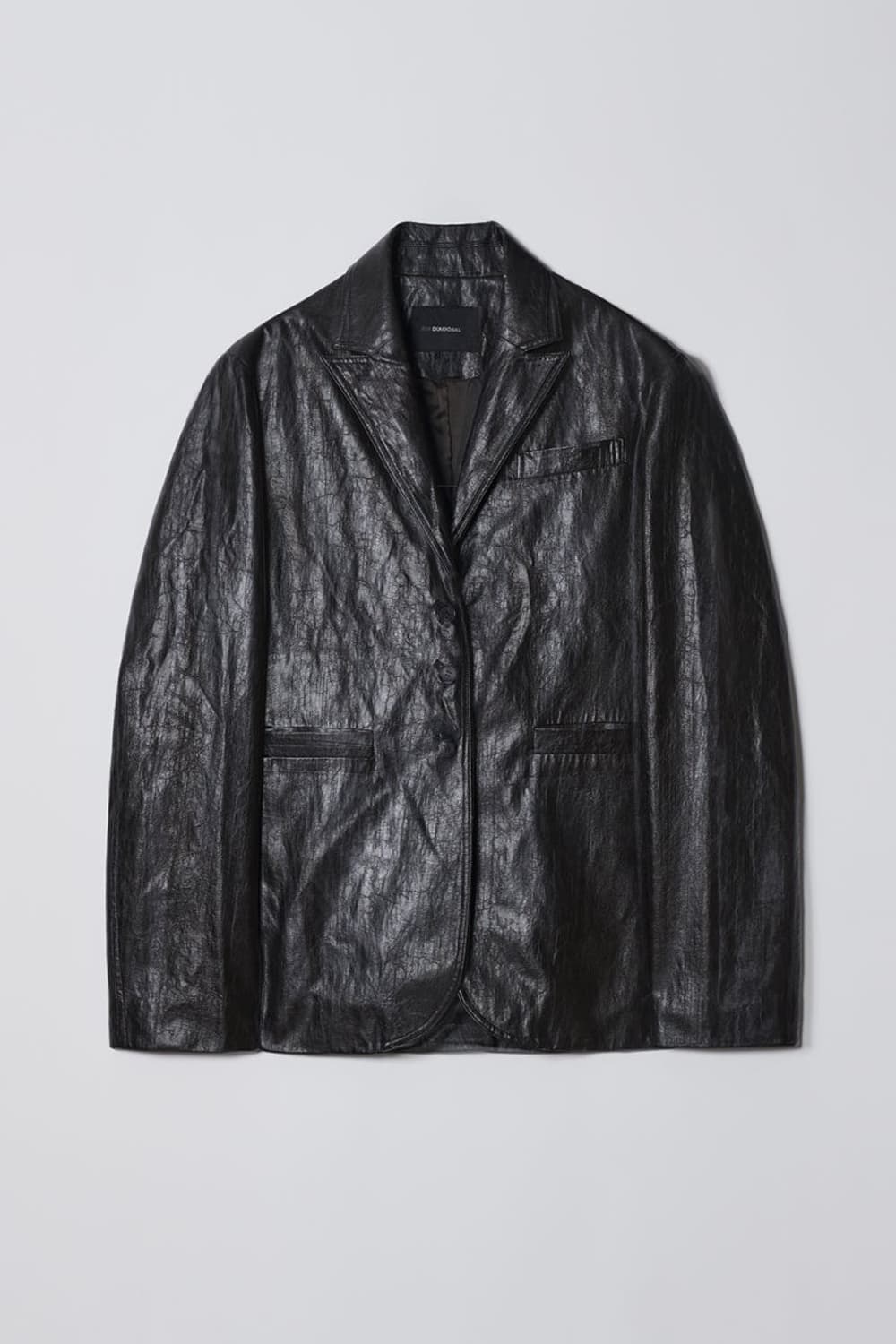 다이애그널 레더 자켓 상품이미지1