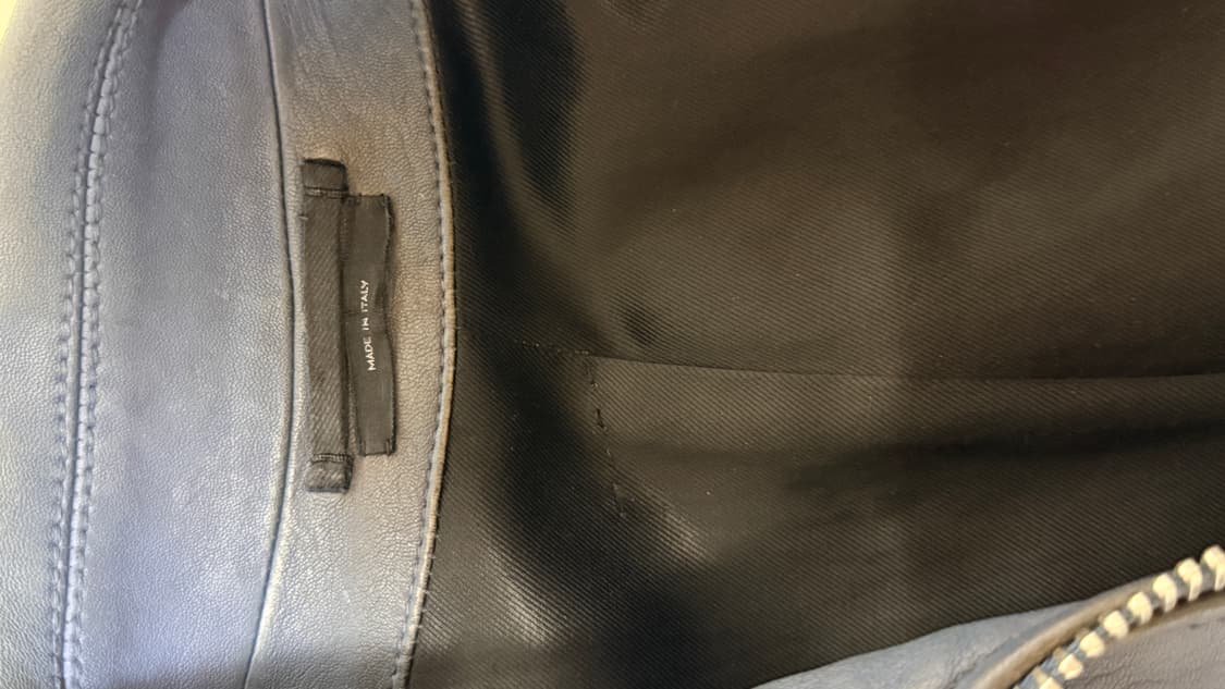 톰포드 램스킨 모토레더자켓 블루 46 상품이미지6