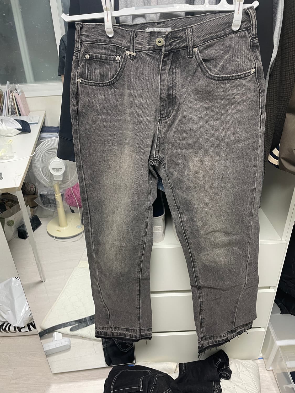 슬로우애시드 커브드 플레어 데님 사이즈m 상품이미지2