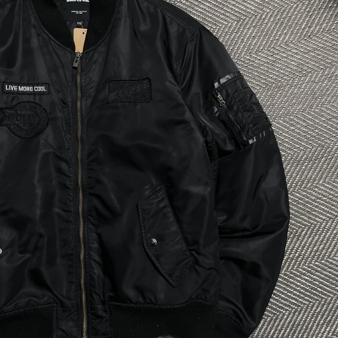 인터크루 패치워크 박시핏 MA-1 항공 점퍼o 5208 상품이미지2