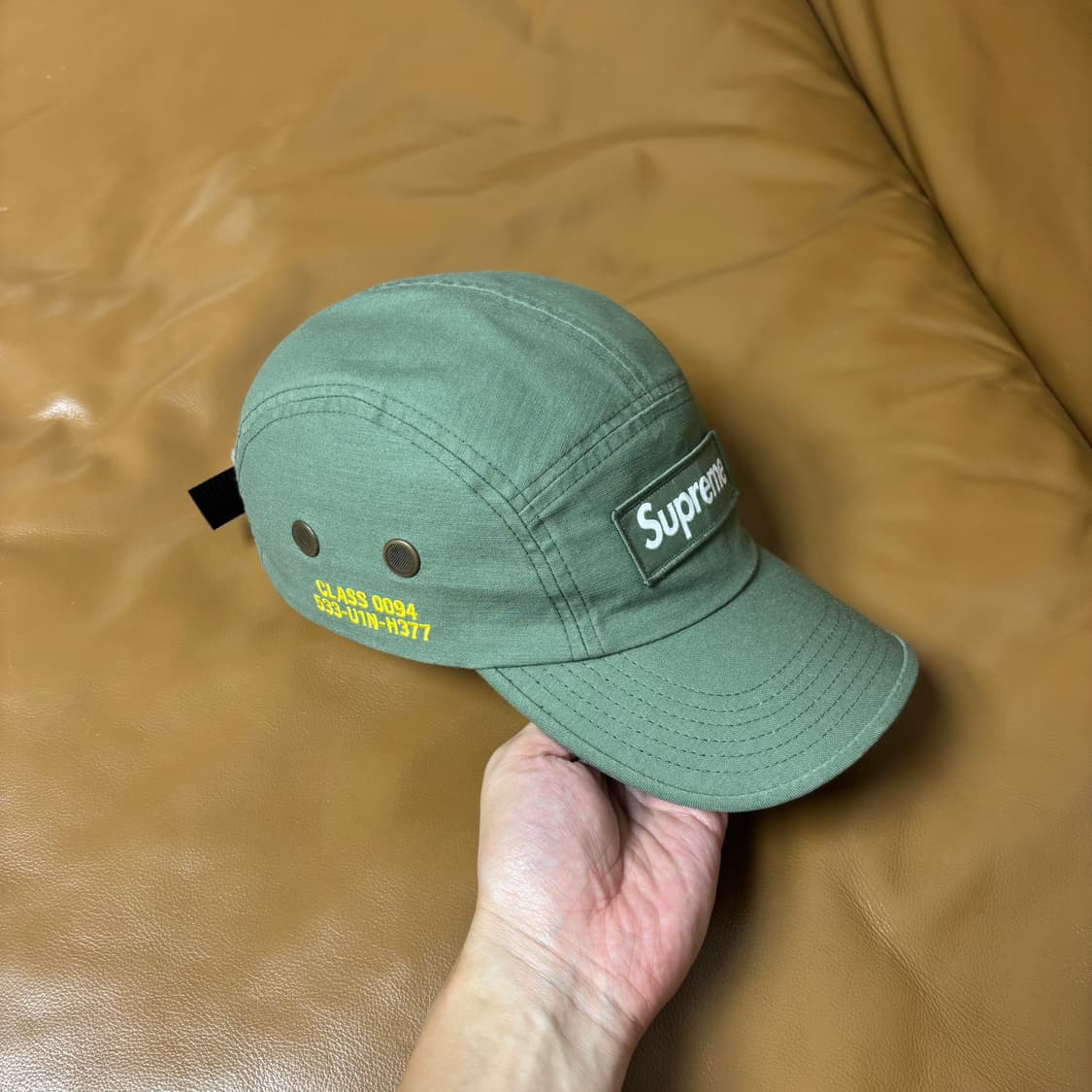 Supreme 슈프림 21ss 밀리터리 워시드 카키 캠프캡 모자 상품이미지3