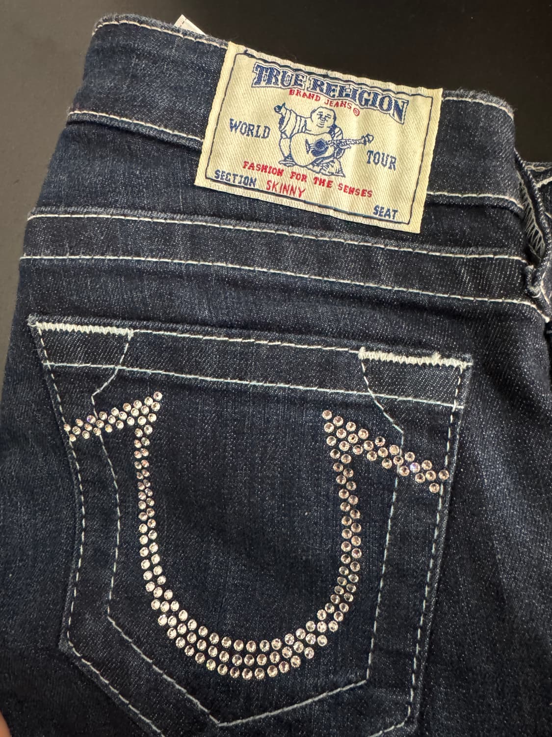 정품!! 여성 트루릴리전 월드투어 스판 데님팬츠 29.9인치 상품이미지5