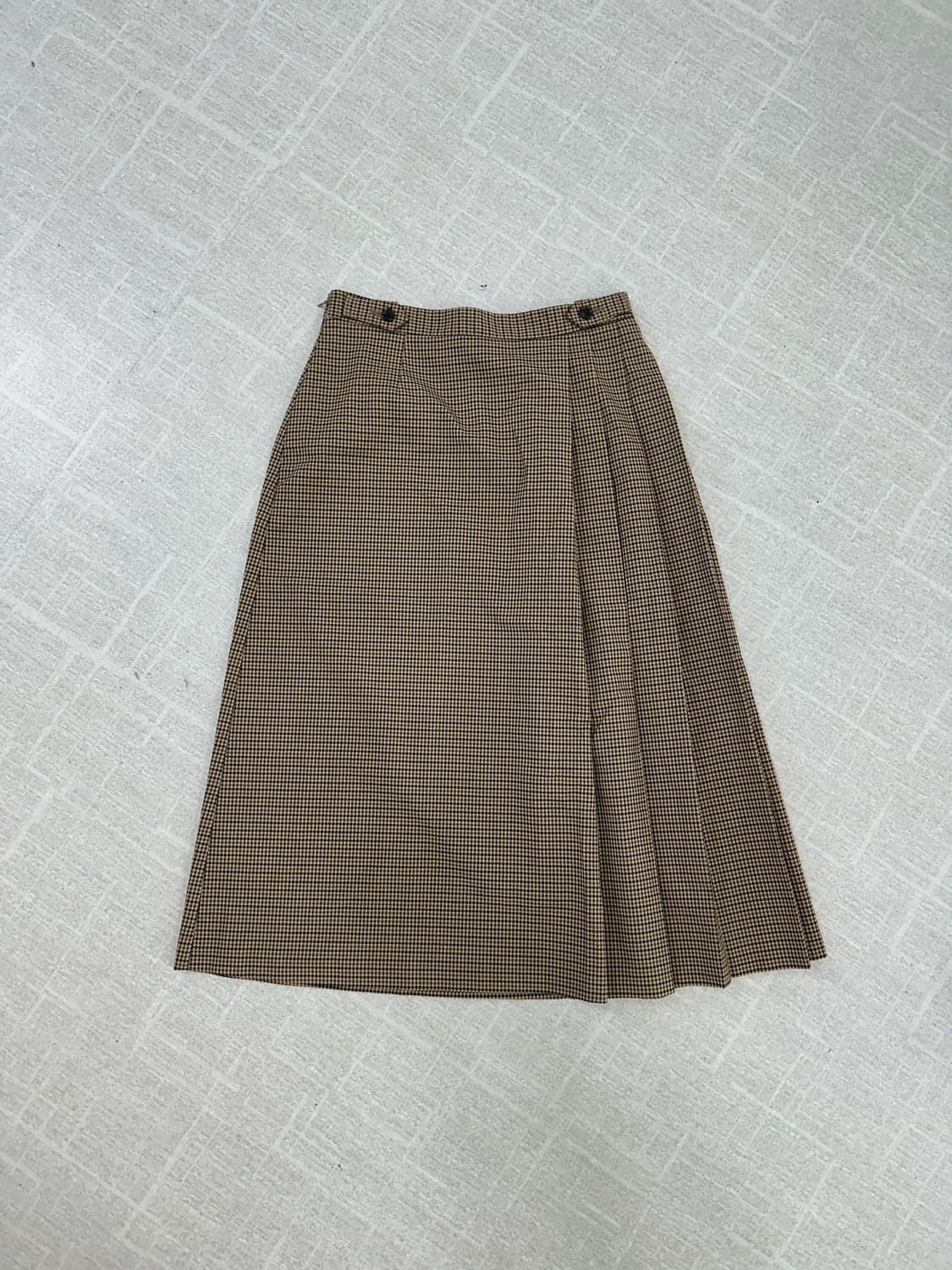 GU 플레어 체크 스커트 상품이미지2