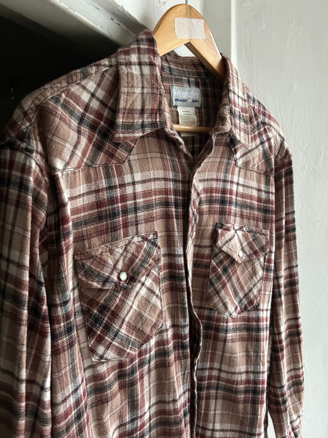 빈티지 랭글러 플란넬 웨스턴셔츠 XLsize 상품이미지2