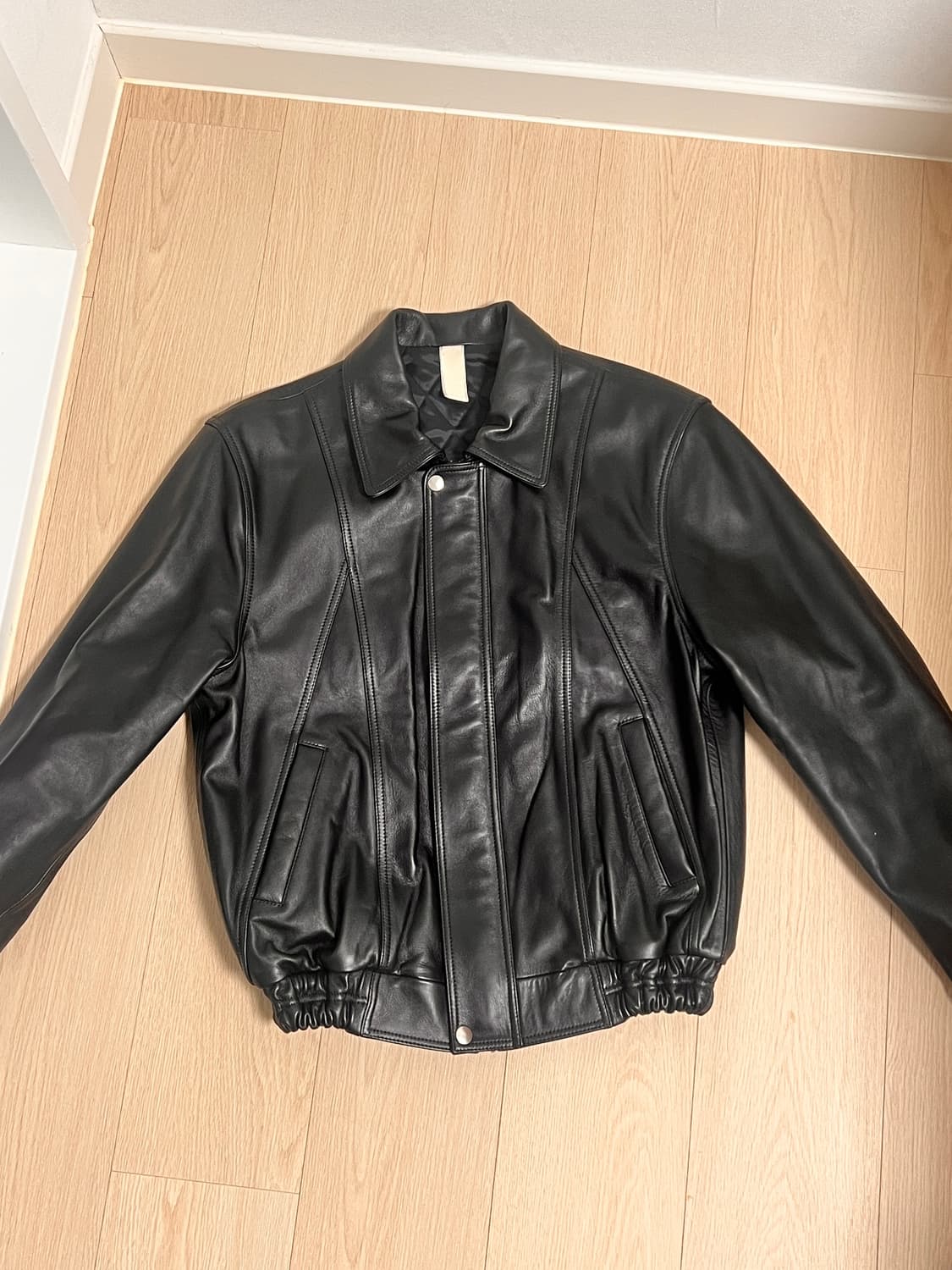 선플라워 90‘s 레더 봄버 46 상품이미지1