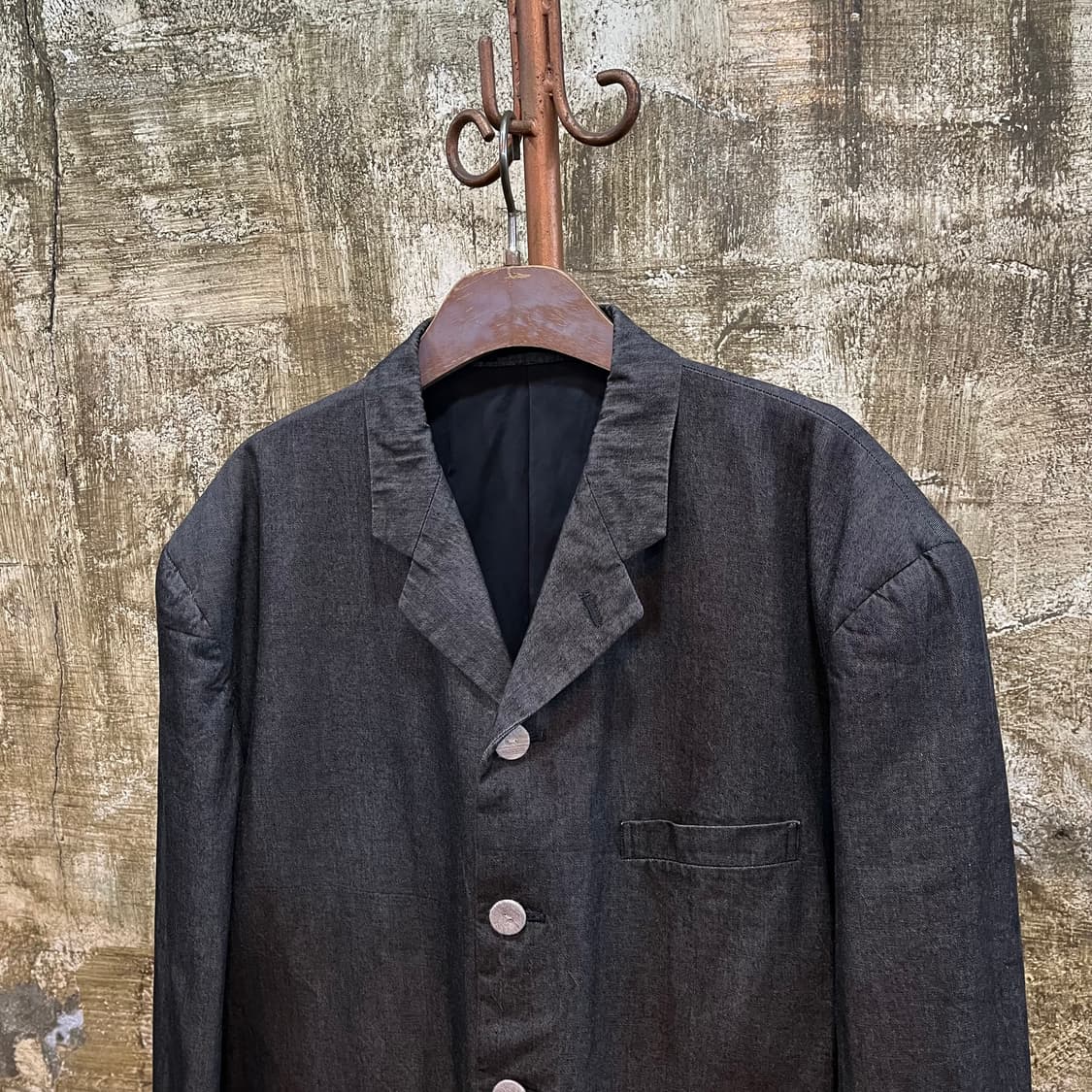 꼼데가르송 옴므 플러스 헤비 코튼 커버드 버튼 자켓 상품이미지2