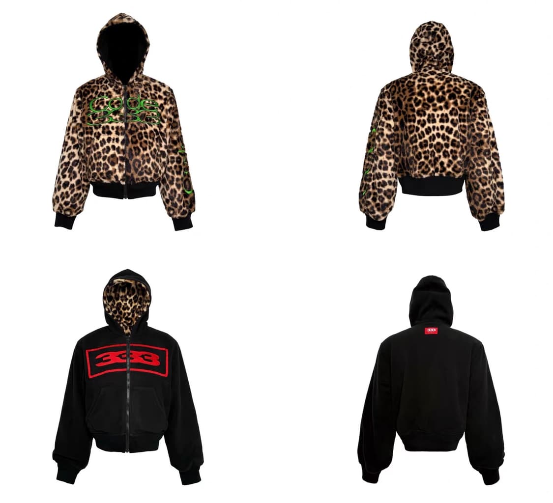 Reversible Leopard Zip Hoodie Jacket 상품이미지5