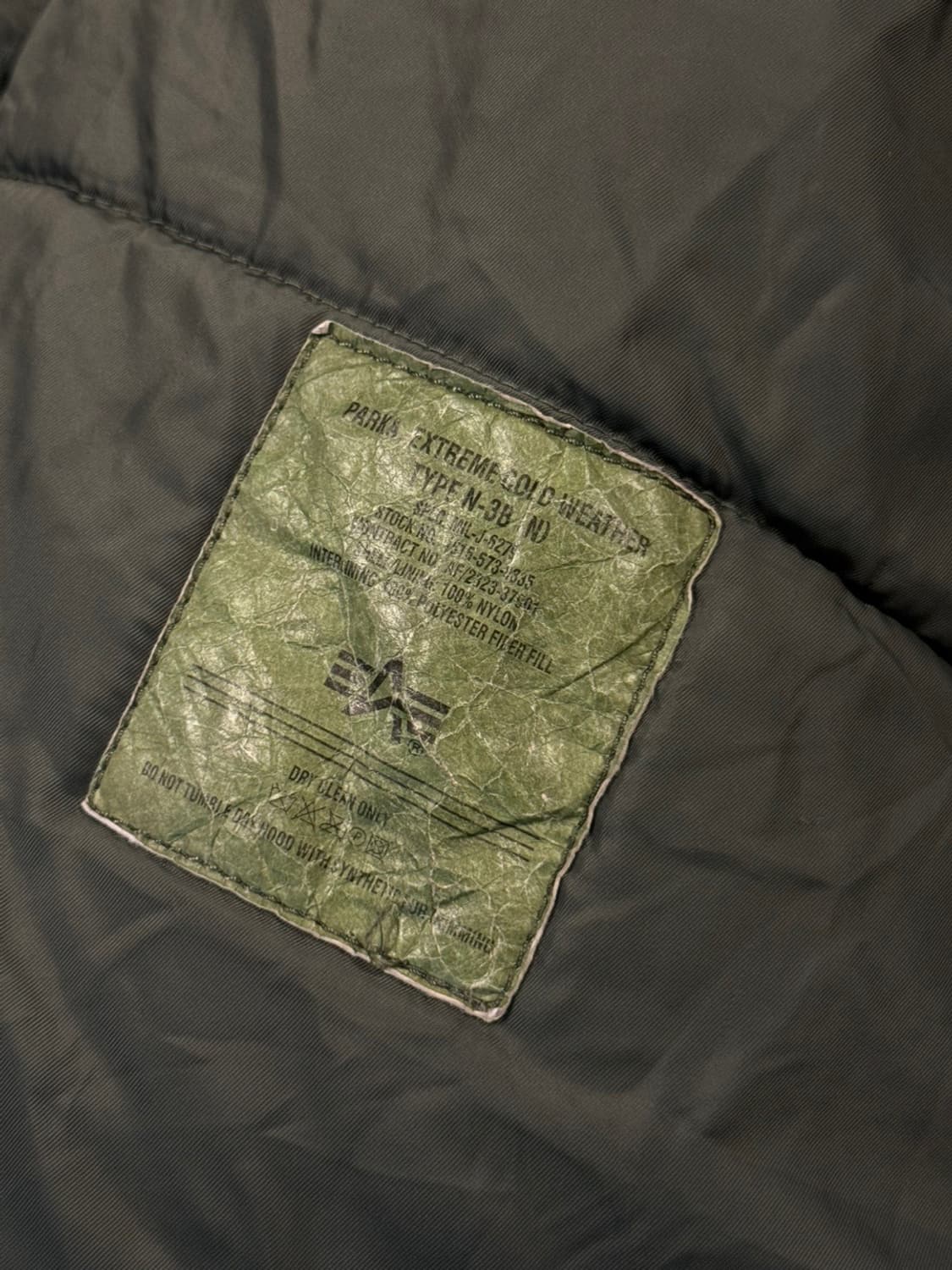 알파 인더스트리 N-3B 자켓 100 상품이미지9