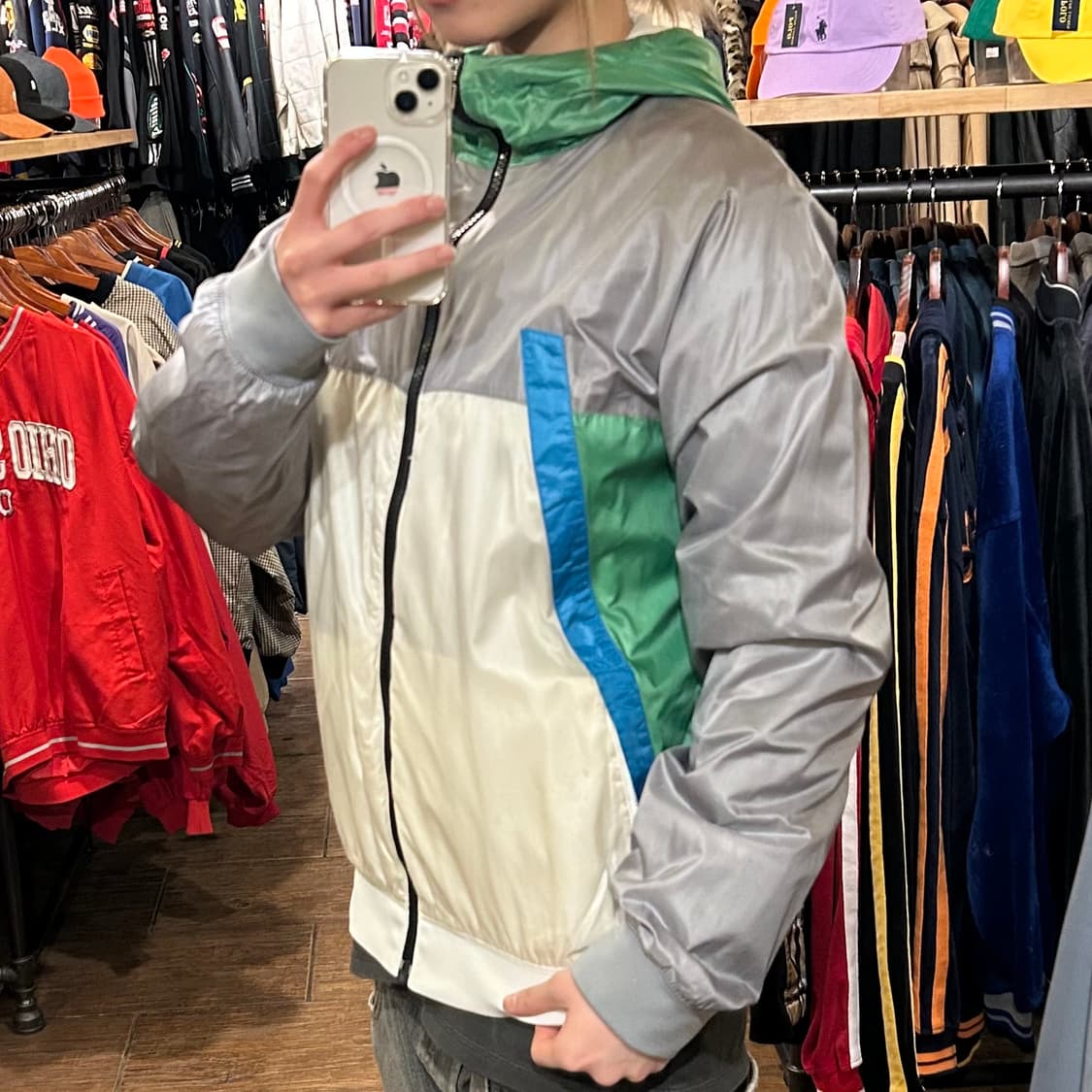 [HI] 나이키 바람막이 그레이&화이트  상품이미지4