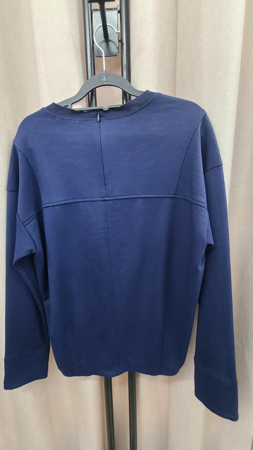 it michaa패턴 긴팔 티셔츠 네이비 상품이미지2