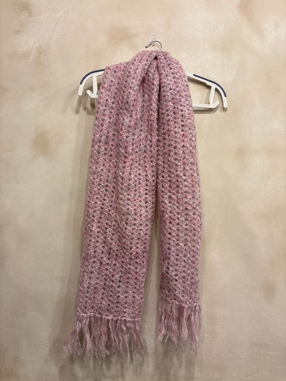 뜨개 핑크 목도리 상품이미지1