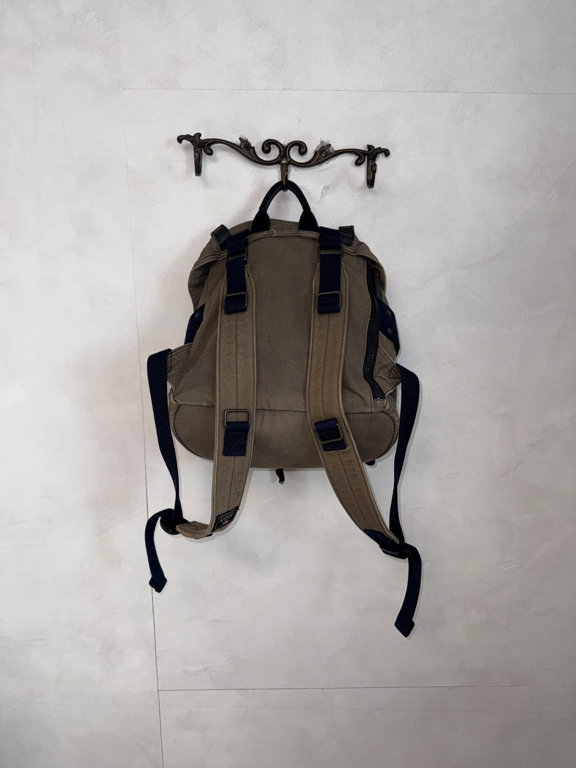 Kamp ash brown canvas mini backpack  상품이미지5