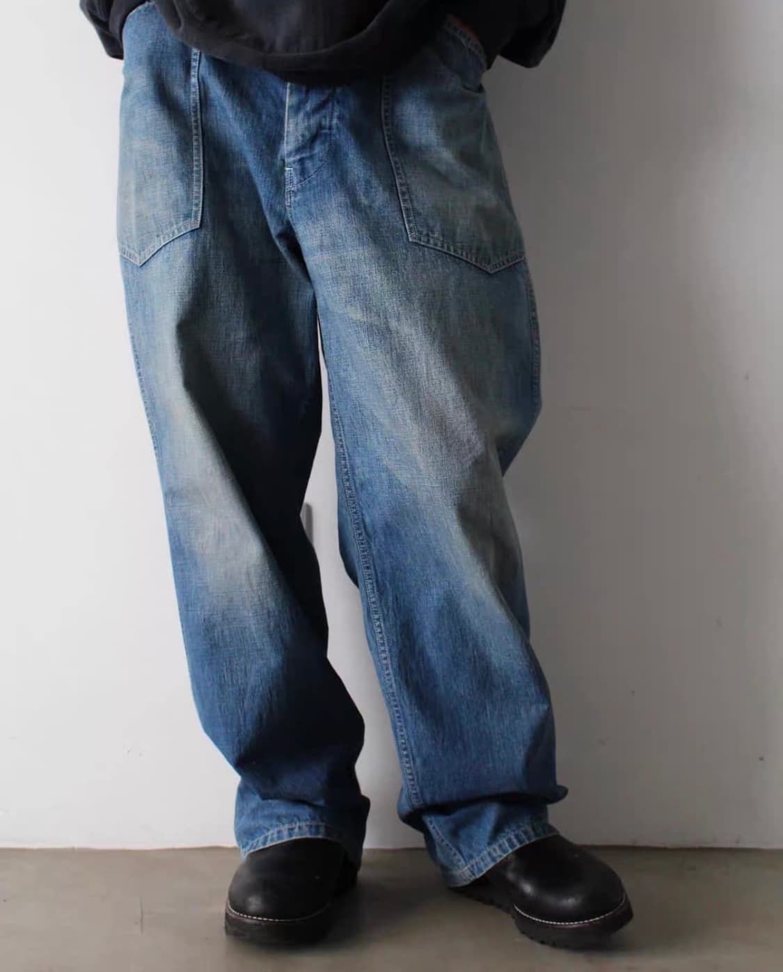 바우와우 US ARMY M35 빈티지 퍼티그 워크 데님 팬츠 L 상품이미지1