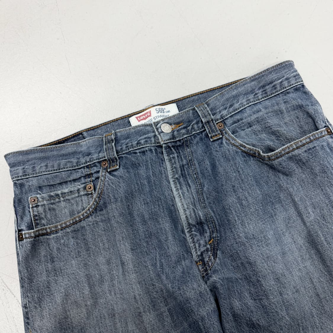 리바이스 569 새깅 워싱 와이드 스케이터 데님팬츠 상품이미지4