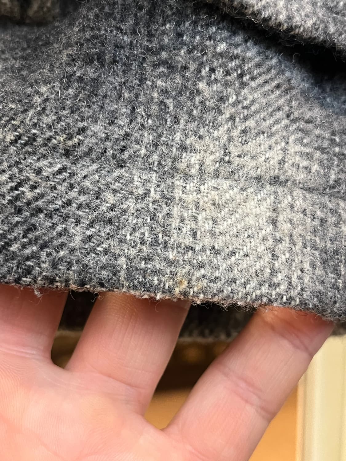 Creation Cube 옴브레 체크 울 자켓 L 상품이미지7