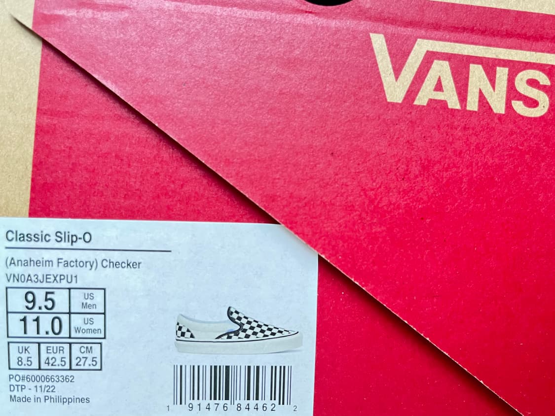 반스 슬립온 98 DX 애너하임 팩토리 클래식 체커보드, 275 상품이미지3