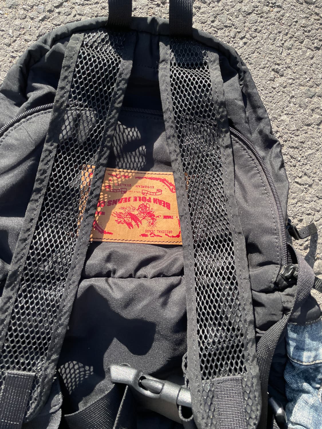 90s 빈폴 데님 백팩 올드스쿨 y2k 가방 os 상품이미지6