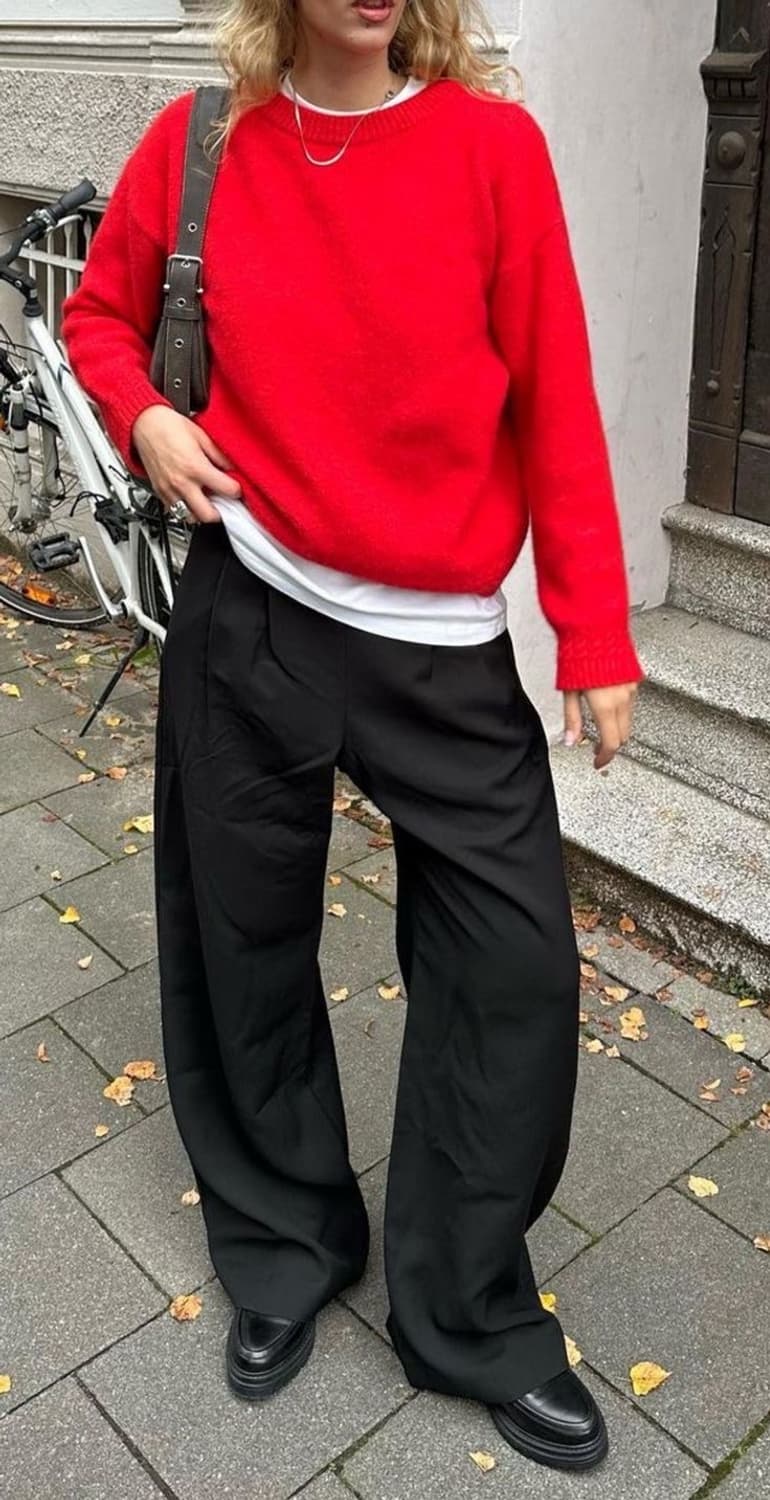 90년대 미제 러셀 에슬레틱 스윗셔츠 레드 맨투맨 상품이미지2