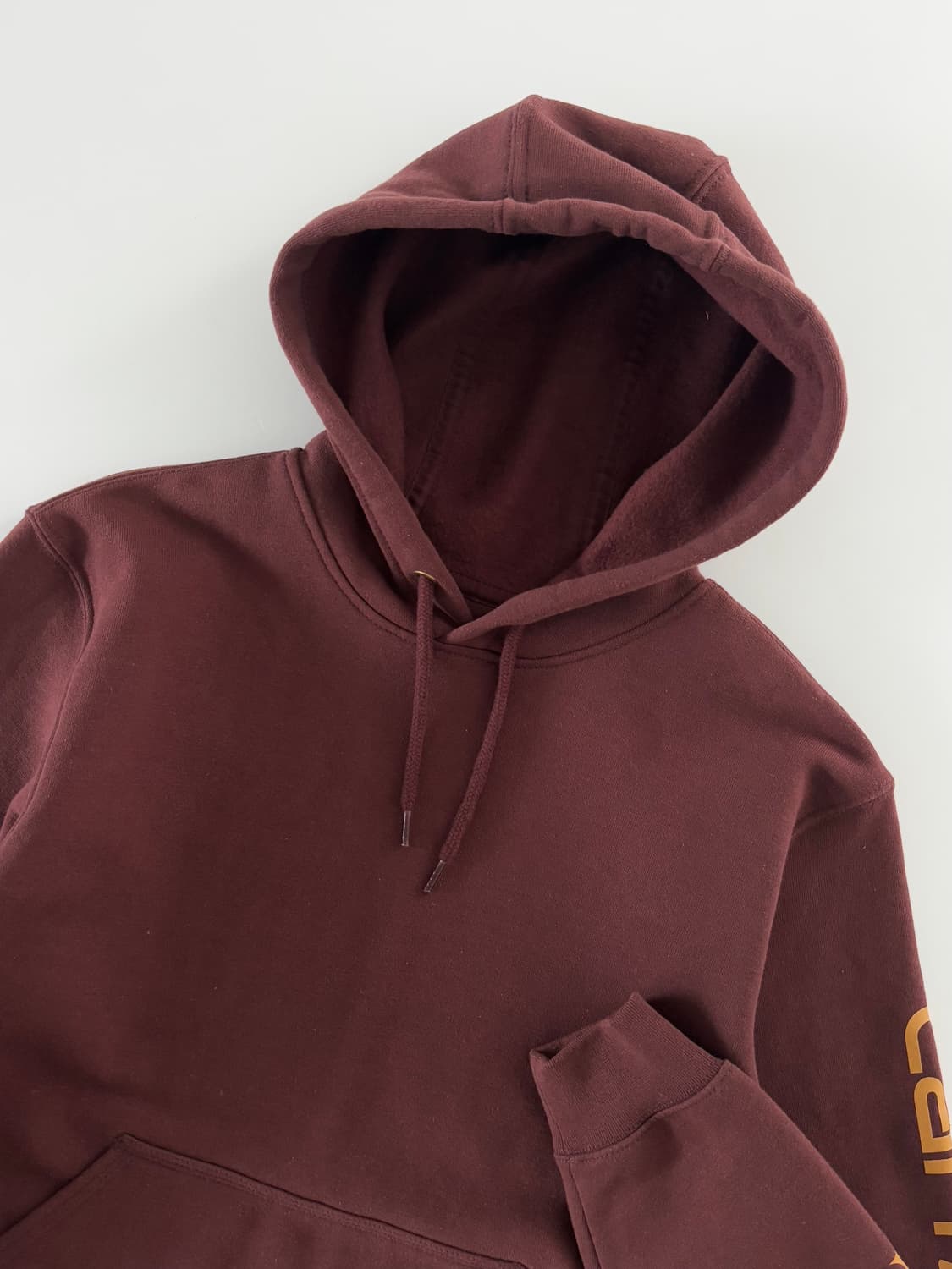 Carhartt 칼하트 버건디컬러 로고 후드티 상품이미지2