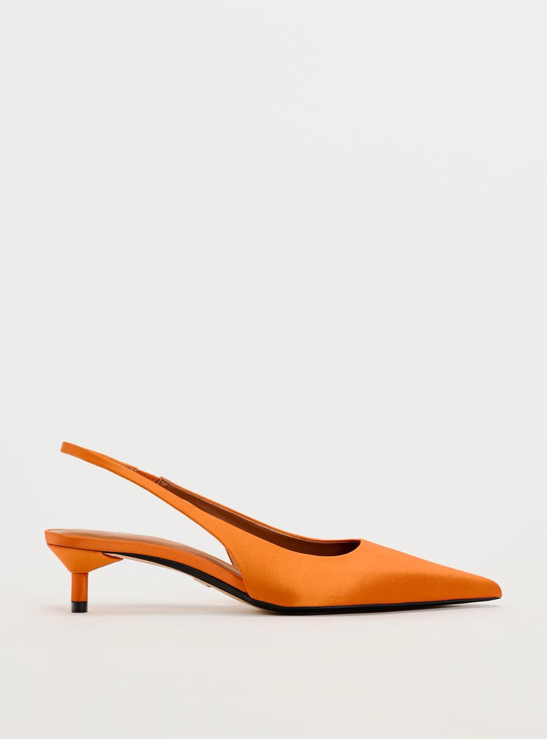 ZARA 자라 오렌지 새틴 슬링백 상품이미지3