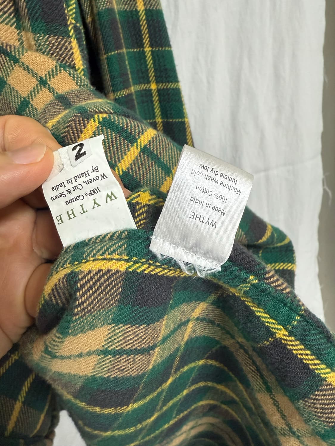 WYTHE(위스) 플란넬 웨스턴 셔츠 L사이즈 상품이미지4