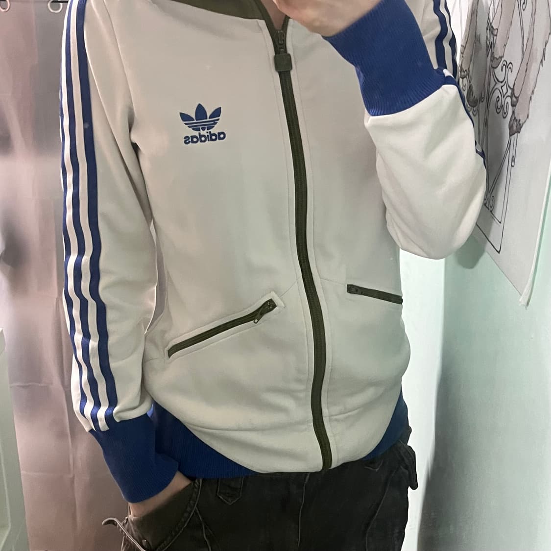 아디다스 져지 흰파카키  상품이미지3