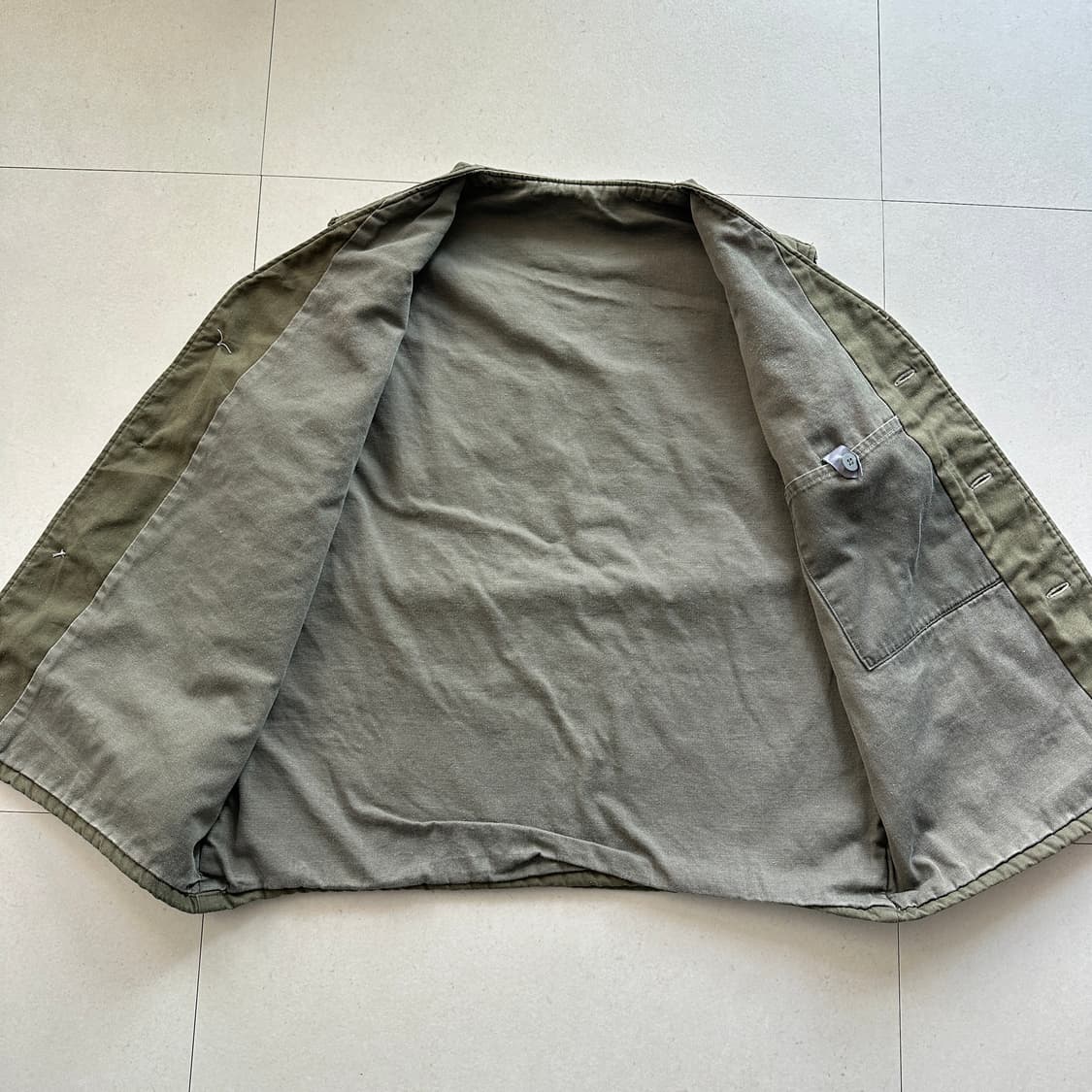 70-80s 프랑스 veb watana 헤비 온스 워크 베스트 조끼 XL 상품이미지4