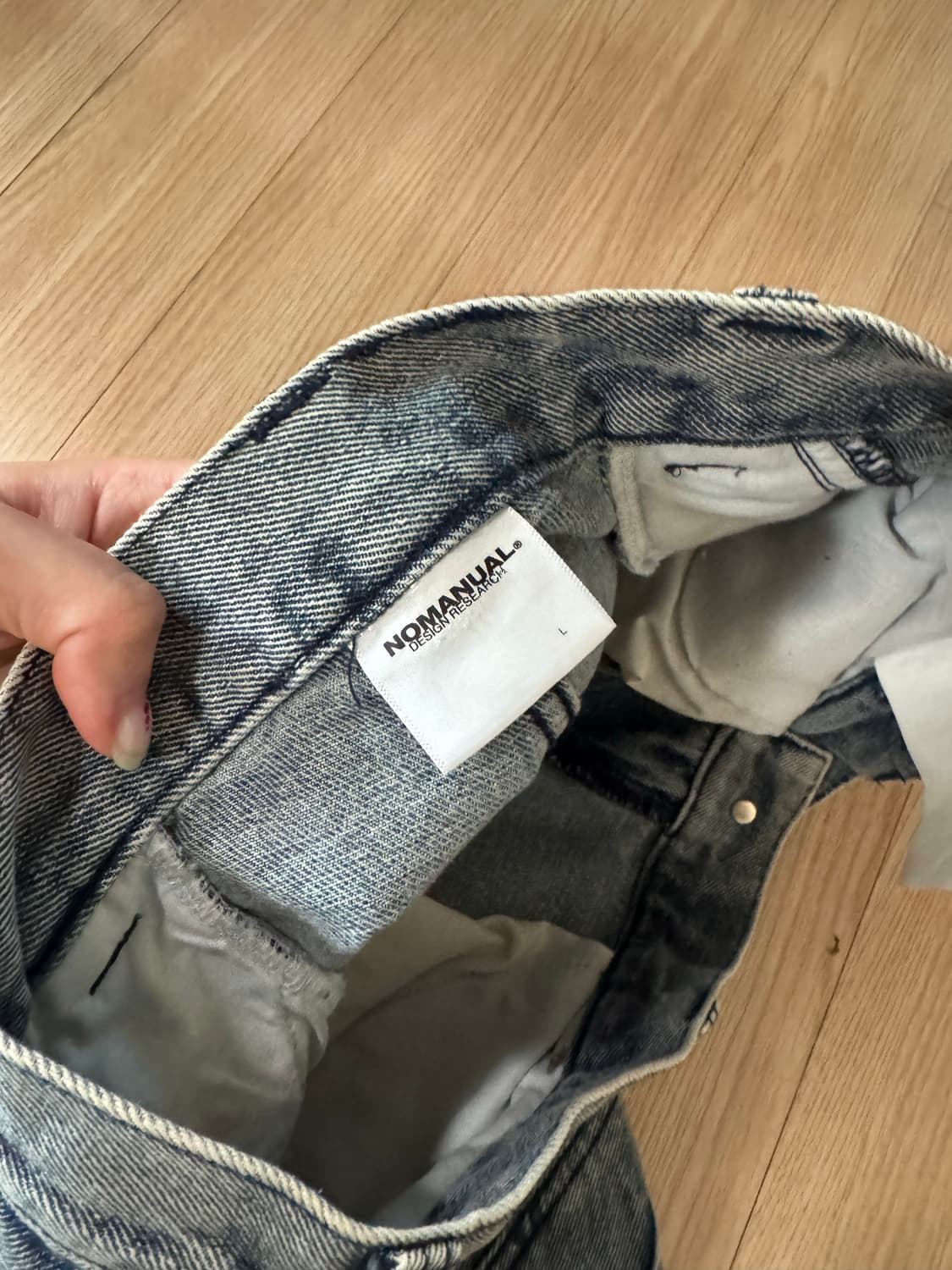 노메뉴얼 청바지 L사이즈 상품이미지3