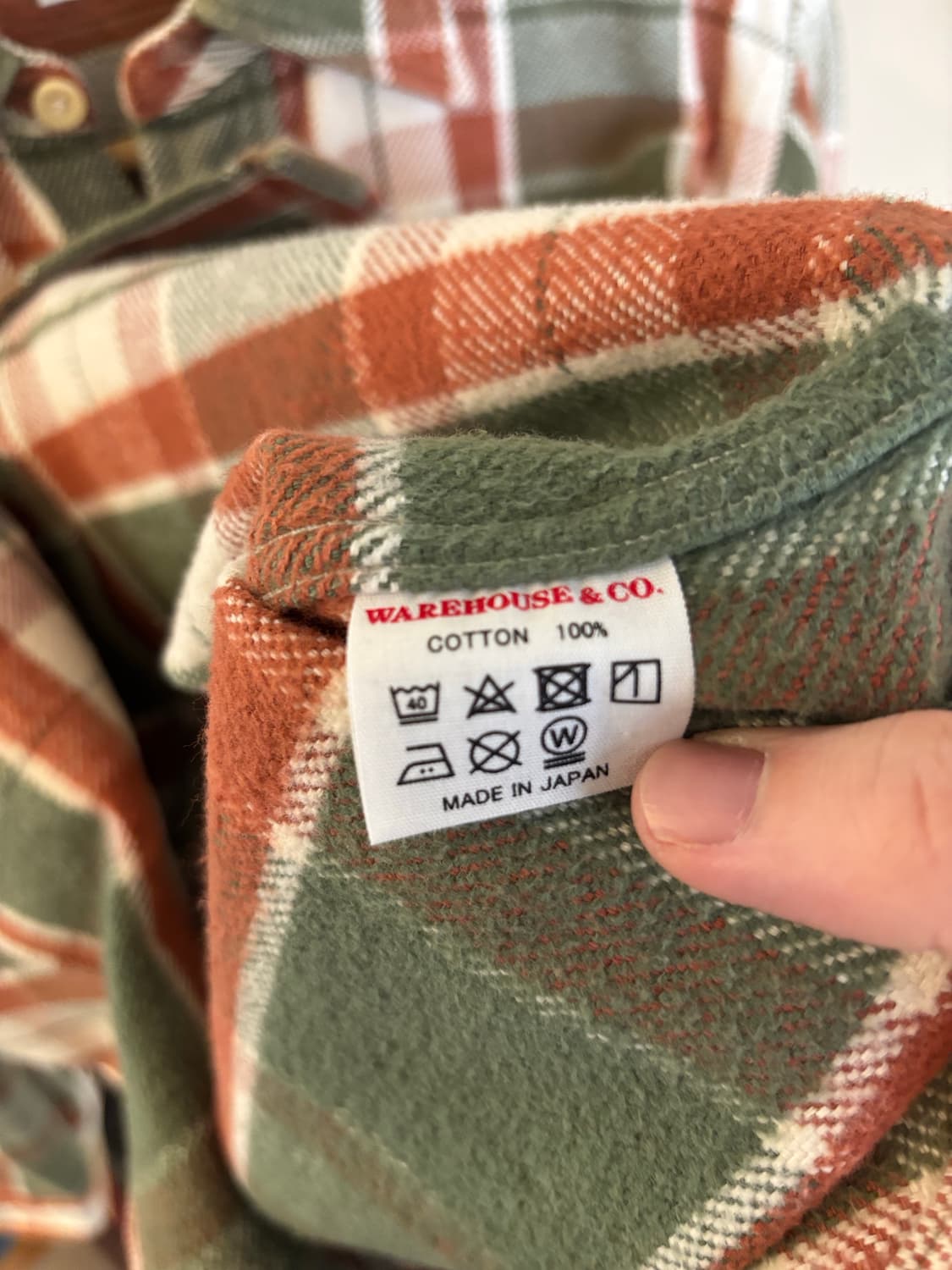 WAREHOUSE 웨어하우스 체크 플란넬셔츠 상품이미지5