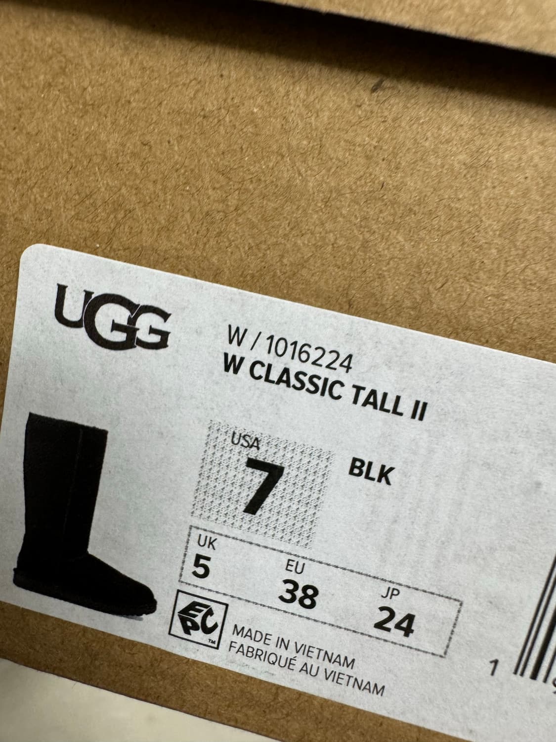 (W7) 어그 클래식 톨 2 부츠 블랙 상품이미지2