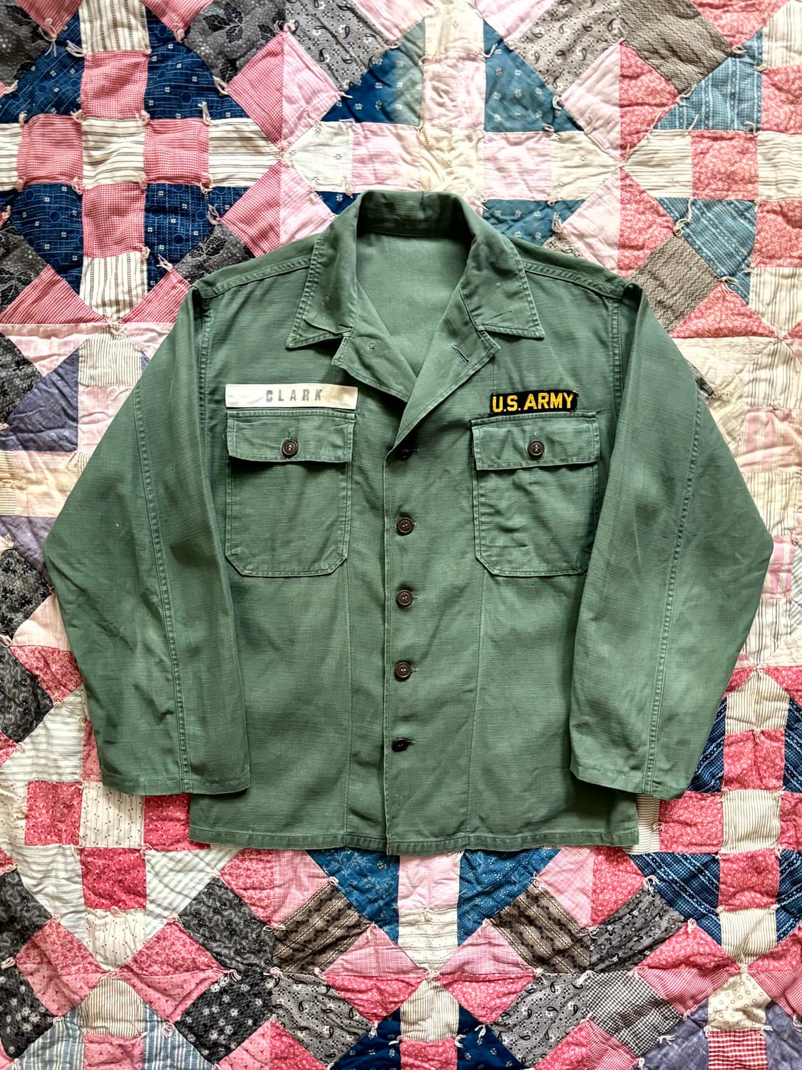 60's 미군 OG 107 퍼티그 셔츠 100~105 상품이미지1