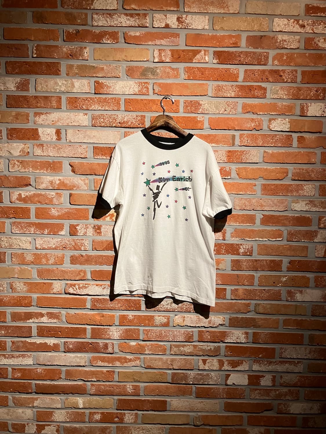 90s USA 빈티지 헤인즈 링거 티셔츠 상품이미지1