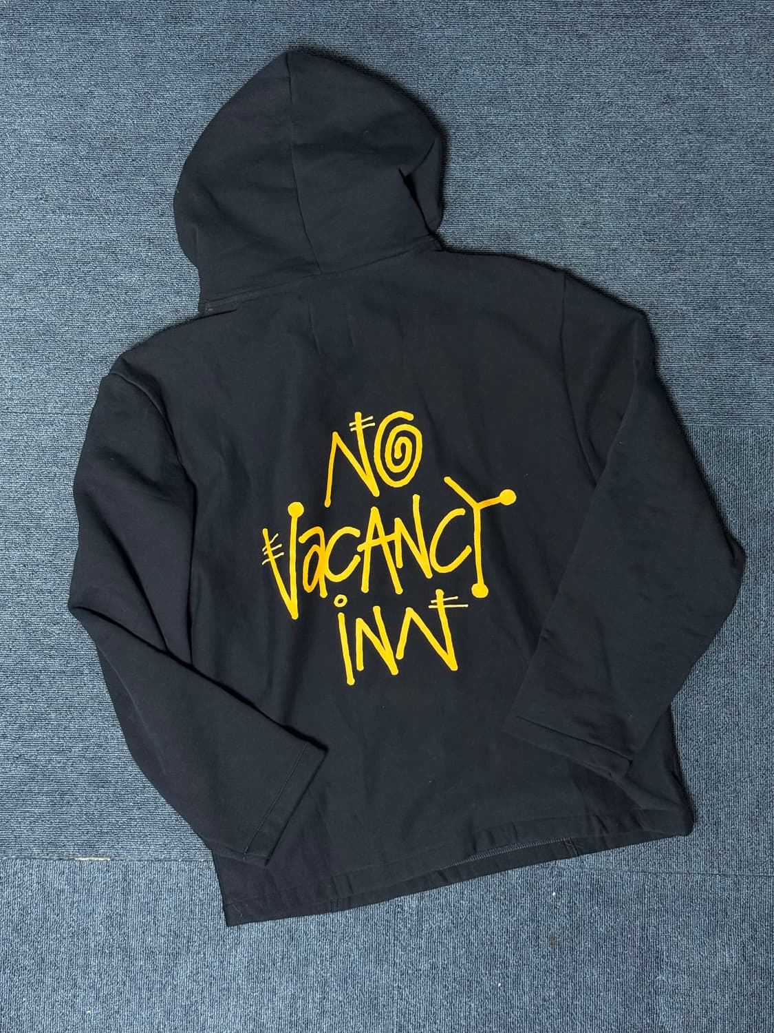 [M] 스투시 X 노 베이컨시 인 네이비 후드 상품이미지2