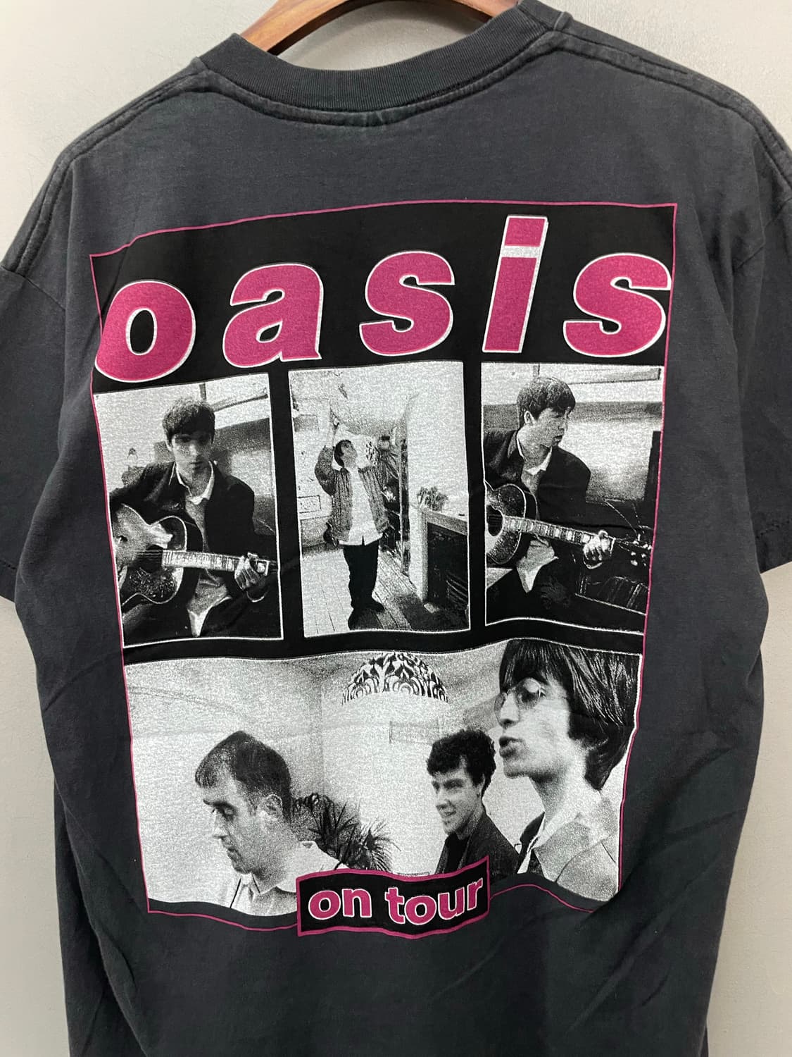 빈티지 오아시스 밴드 프린팅 반팔 H2546 상품이미지5