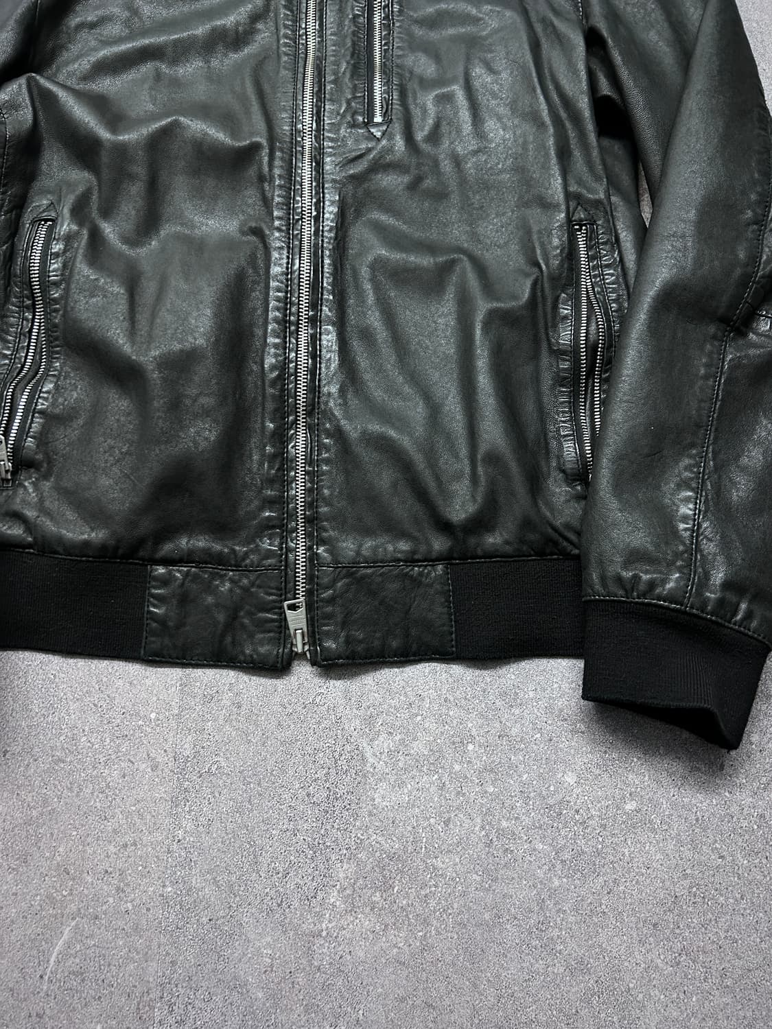 올세인츠 램스킨 봄버 자켓 상품이미지5