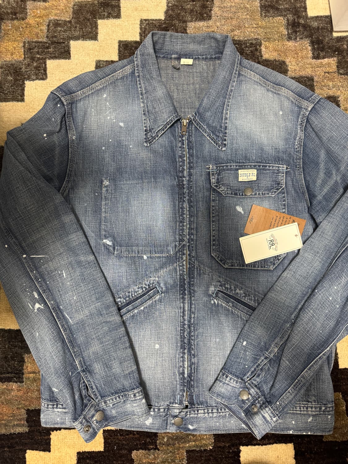 RRL 더블알엘 페인티드 데님 자켓 M 상품이미지2